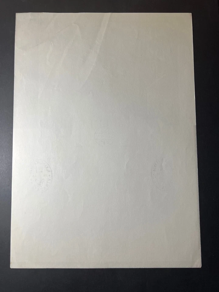 1938 Hungría Telegram Cubierta Komarom Visszatert Negro Silueta Gente Pájaro Foto 2 de 2