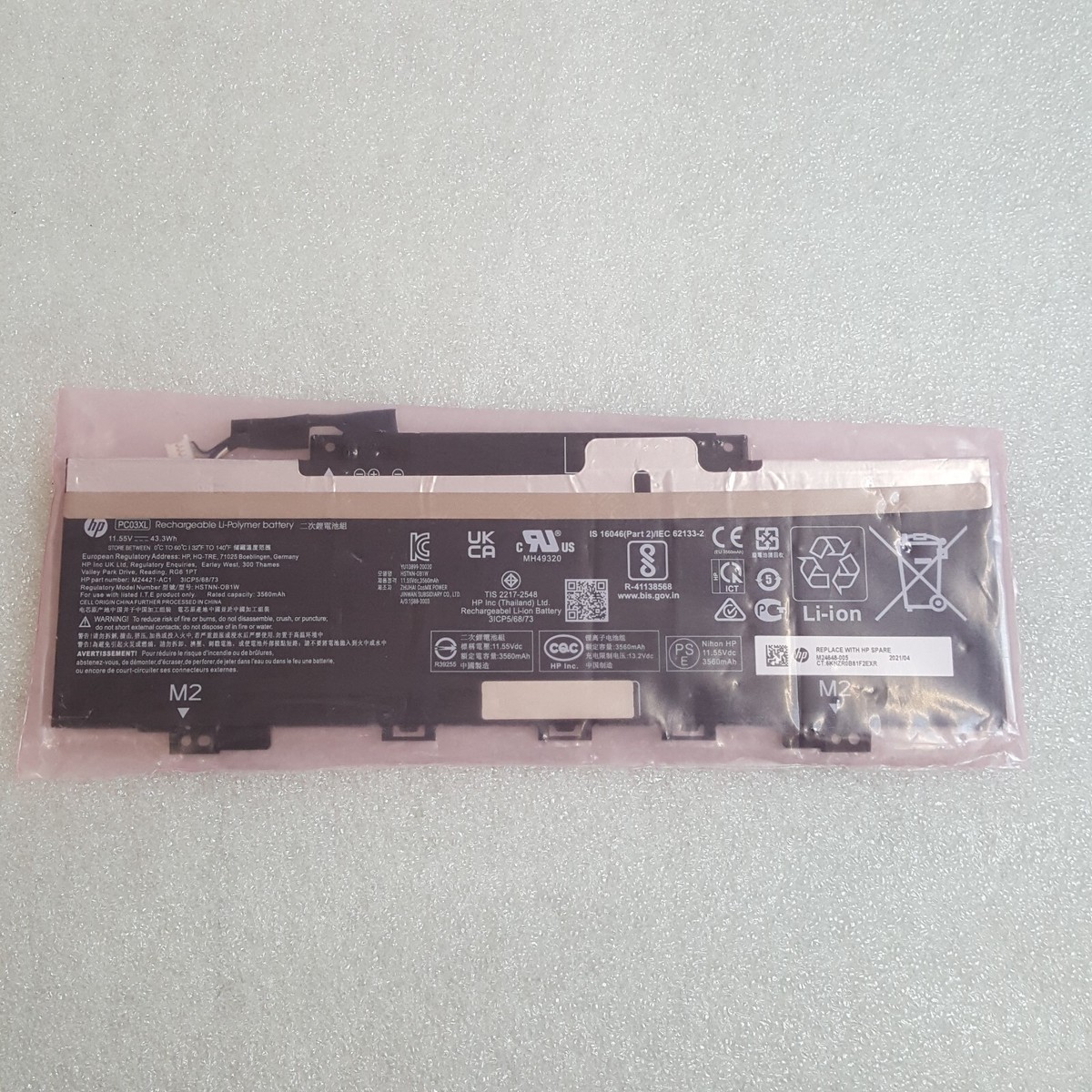 Genuine PC03XL Battery for HP Pavilion x360 14 15 TPN-DB0E M24648