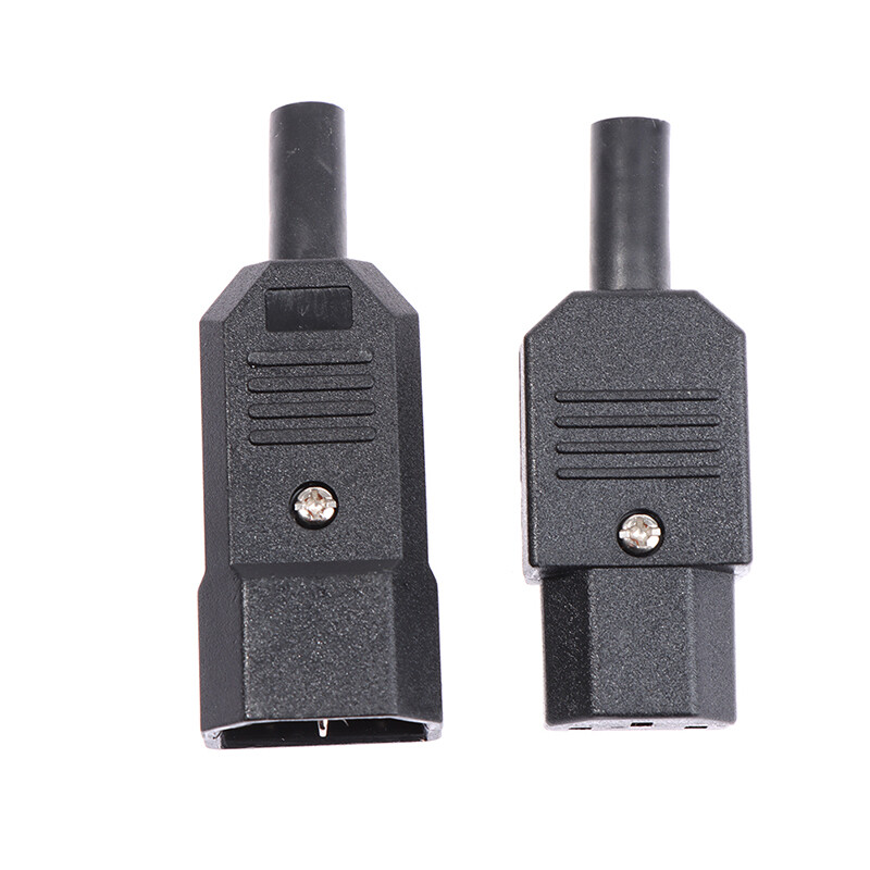 Cable Plug Connector 10A 250V Female&male Plug Power Connector 3 Pin AC