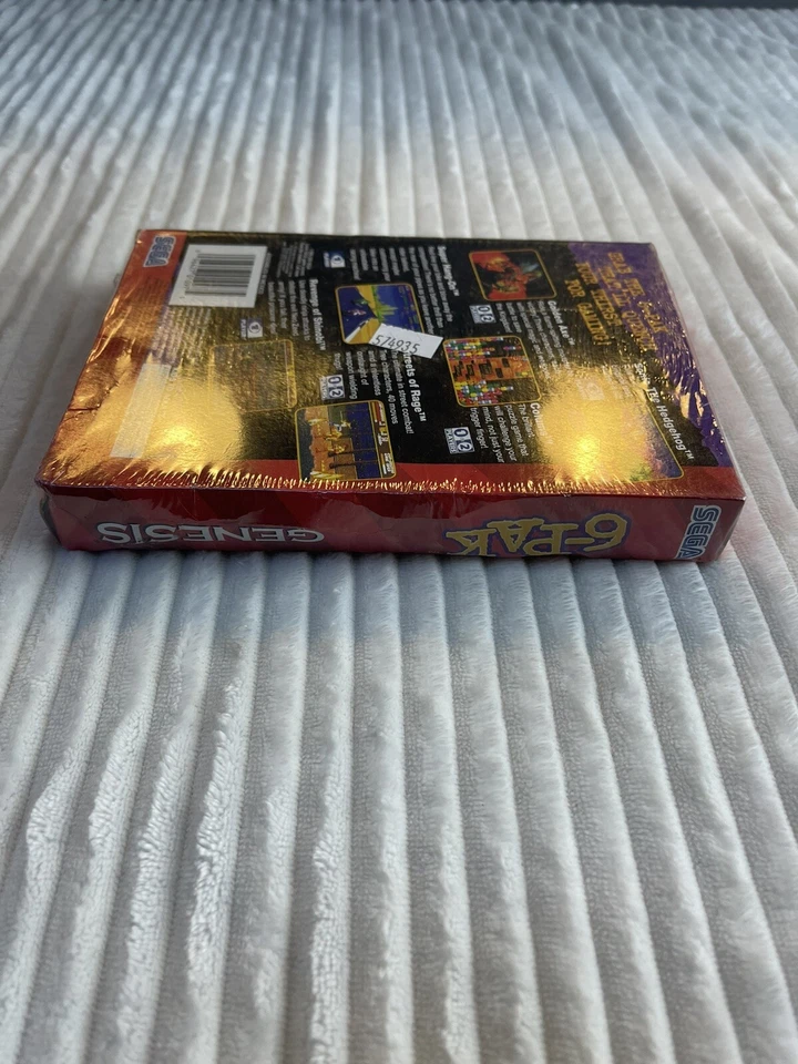 Sega Genesis 6-Pak SEALED Streets of Rage SONIC GOLDEN AXE SHINOBI COLUMNS CIB - Image 3 of 4