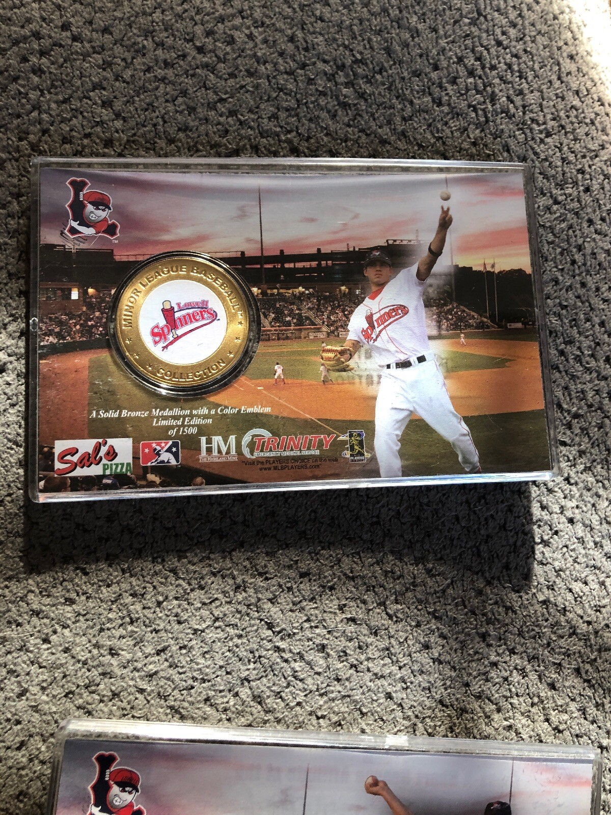Red Sox Papelbon And Ellsbury Spinners Minor League Limited Edition