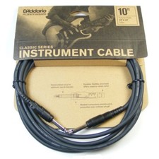 D'Addario PW-CGT-10 'Classic' Series Guitar Cable/Lead, Str-Str 10ft