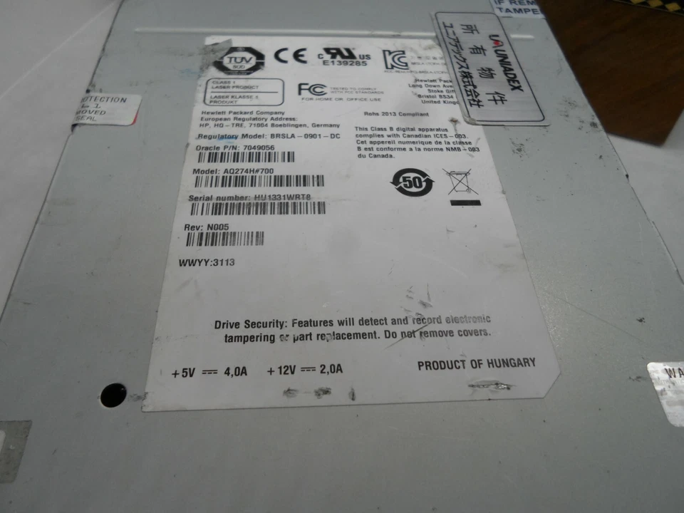 ORACLE SUN LTO5 STK AQ274H#700 7049056 7050441 FC Bare Drive for Storagetek - Image 4 of 4