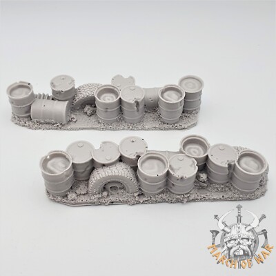 Resin Öl Wasserfass Barrikaden 28mm Wargames Scatter Landschaft Geländemodell