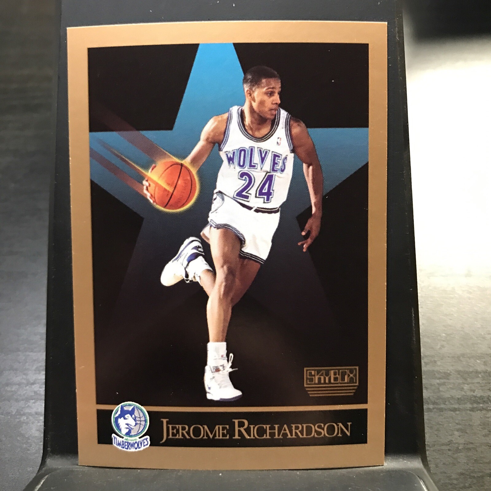 1990 SkyBox #173 Jerome Pooh Richardson  RC Rookie Minnesota Timberwolves