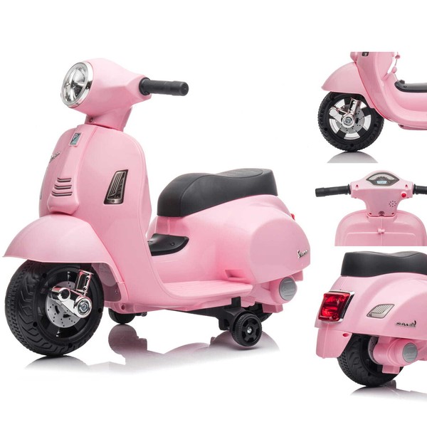 Kinder Elektro Roller Vespa Scooter Elektroroller Kinderroller Rosa Sun Baby-image