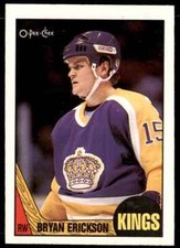 1987-88 O-Pee-Chee Bryan Erickson Los Angeles Kings #130