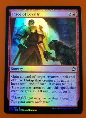 1x Price of Loyalty | FOIL | Forgotten Realms | MTG Magic Cards | eBay