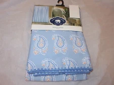 John Robshaw Textiles blue Paisley Shower Curtain NIP