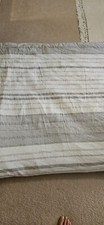 Hearth  Hand KING Stripe Comforter Sour Cream Railroad Gray Linen Blend