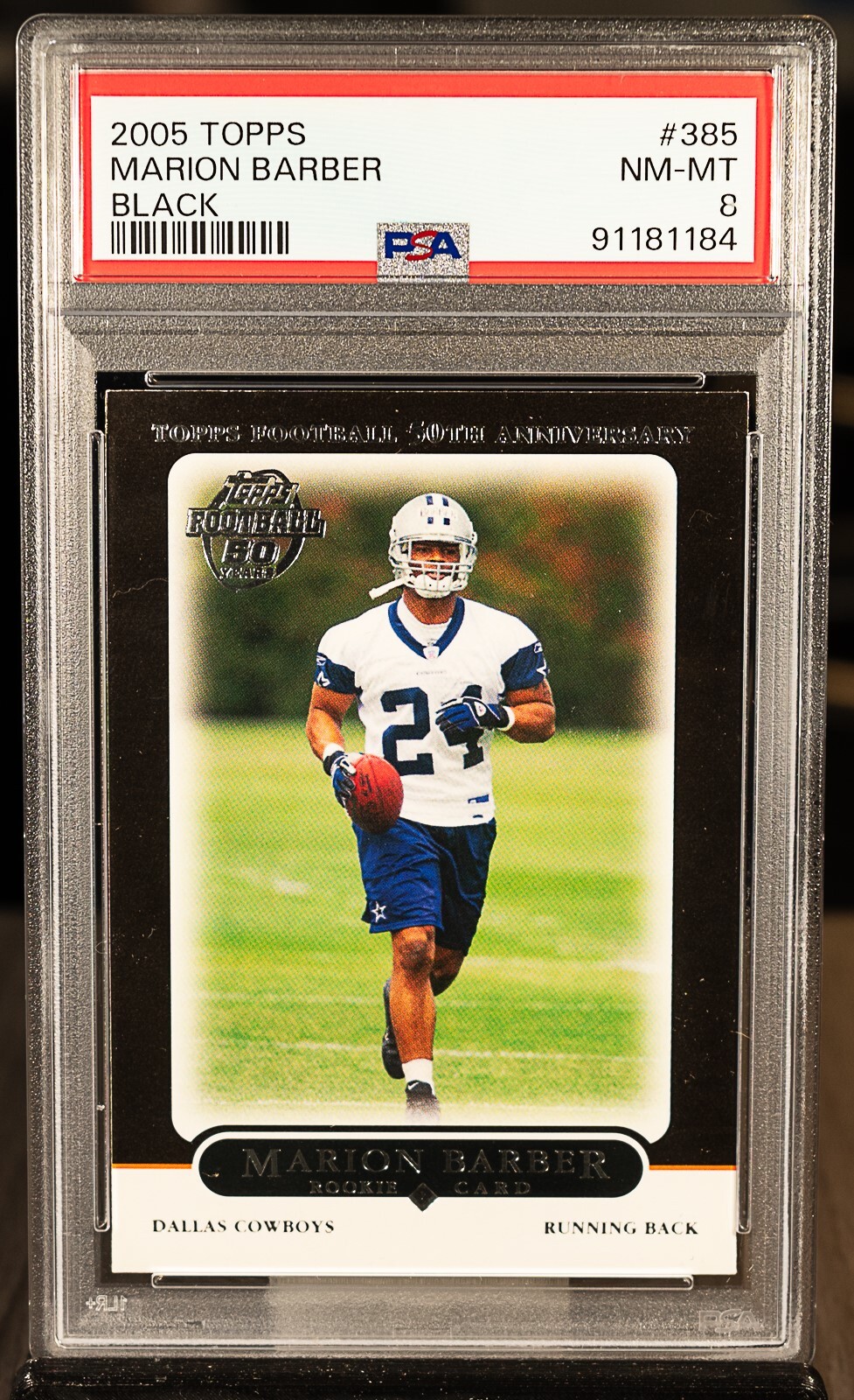 Marion Barber III Topps #385 Black