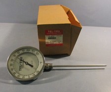Tel-Tru Thermometer BC550R Analog dial Thermometer Stem 9 " 1/2 NPT Lot of 3