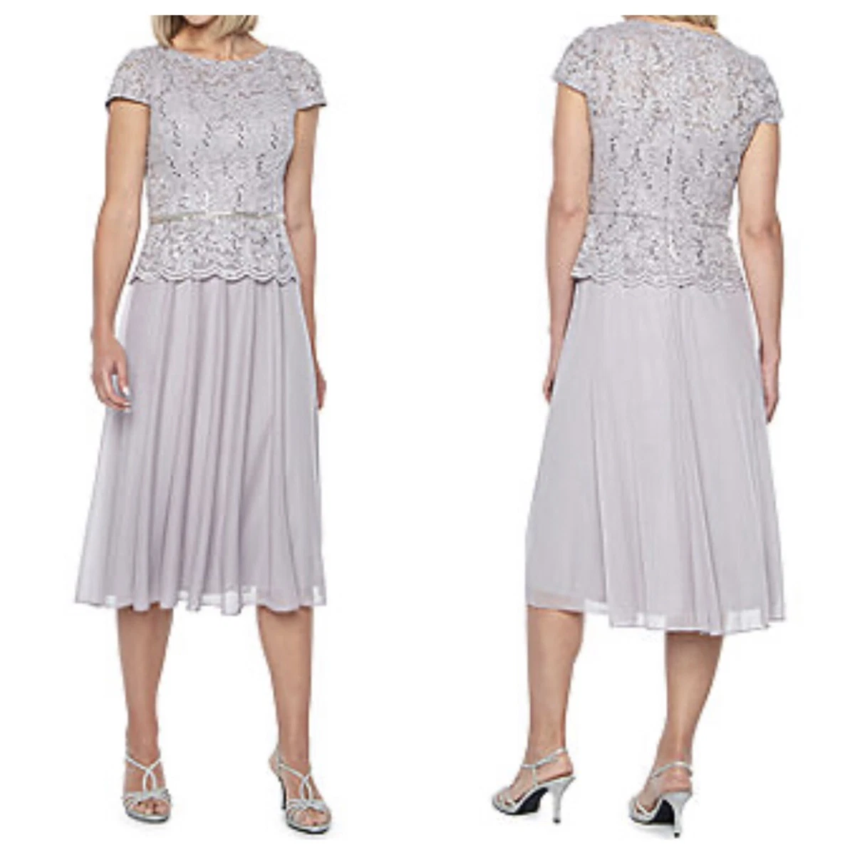 Jackie jon short sleeve evening gown sale