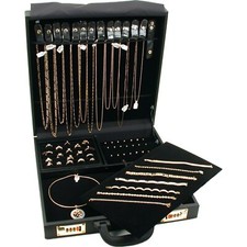 Large Jewelry Travel Attache Presentation Display Case