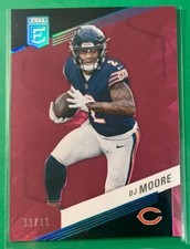 2023 PANINI DONRUSS ELITE FOTL PINK PARALLEL DJ MOORE - BEARS - #11/11 - CARD 35