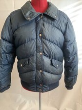 Vintage 90s North Face Puffer Jacket Womens Size 12 Navy Blue Made In USA