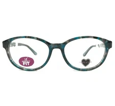 Truth & Love Eyeglasses Frames T&L 02 COL 60 Black Blue Tortoise Oval 51-17-135