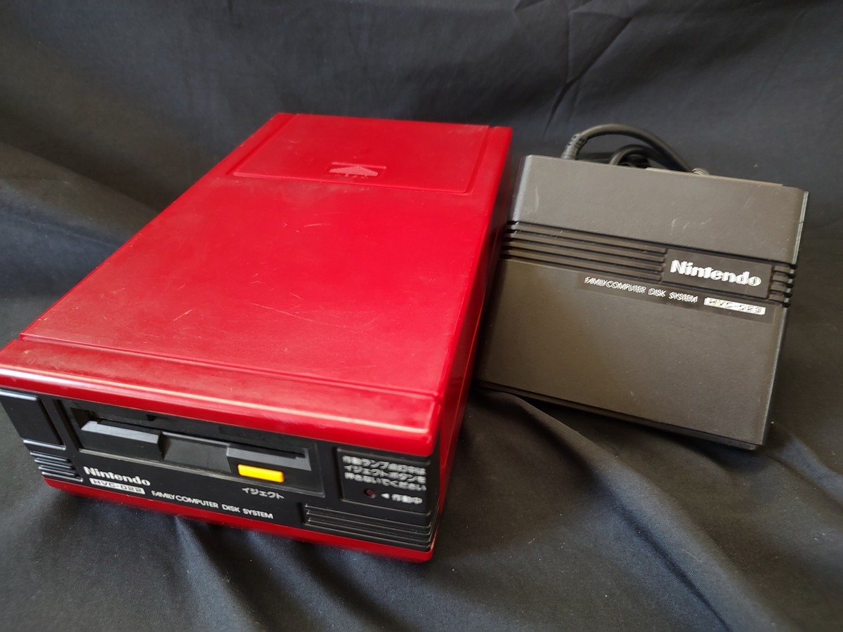 Nintendo Famicom Disk System(HVC-022) Console,RAM Adapter set