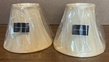 2 Urbanest Living Silk Empire Mini Clip-On Lamp Chandelier Shade