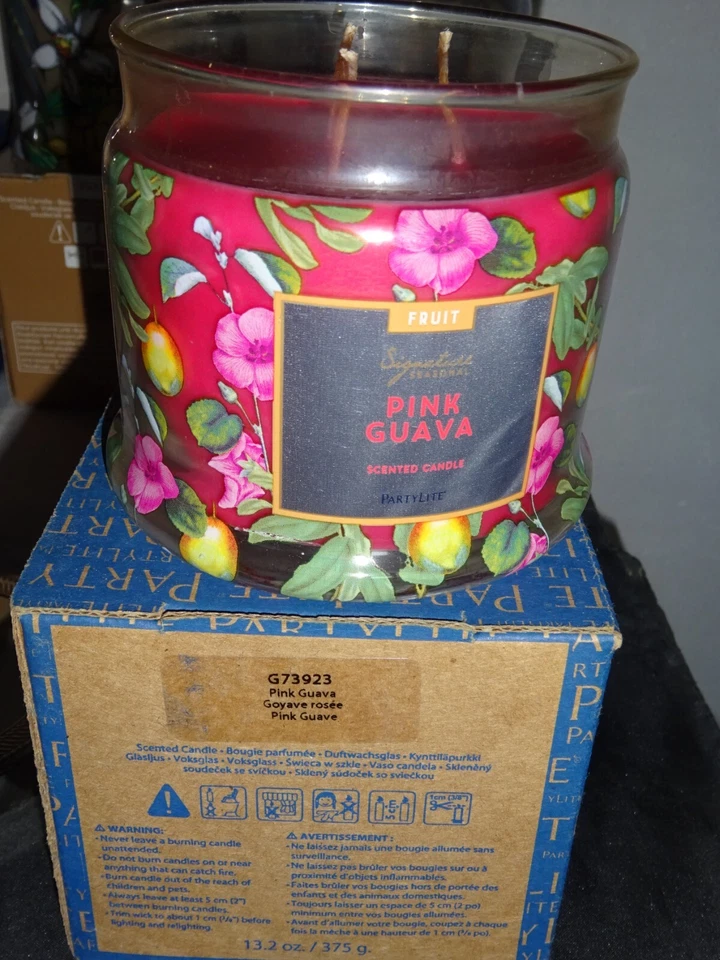 PARTYLITE   AU CHOIX  2  POTS  A  BOUGIE  3  MÈCHES  PLUSIEURS  SENTEURS" NEUF - Photo 2/4