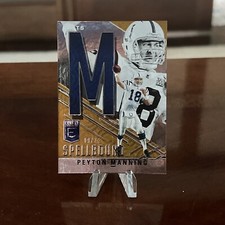 2021 Panini Donruss Elite Peyton Manning Spellbound Orange Gold S-M 