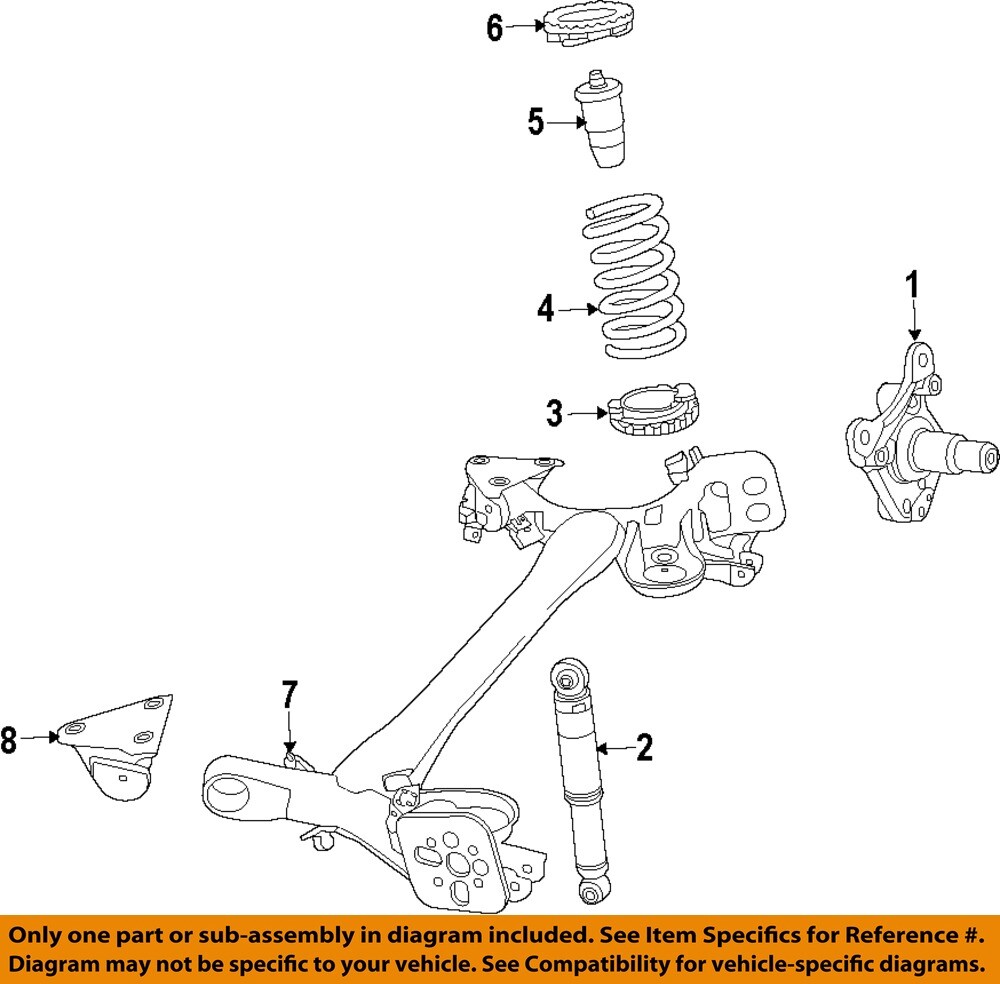 FIAT OEM 13-16 500 Rear Suspension Suspension Components-Bumper