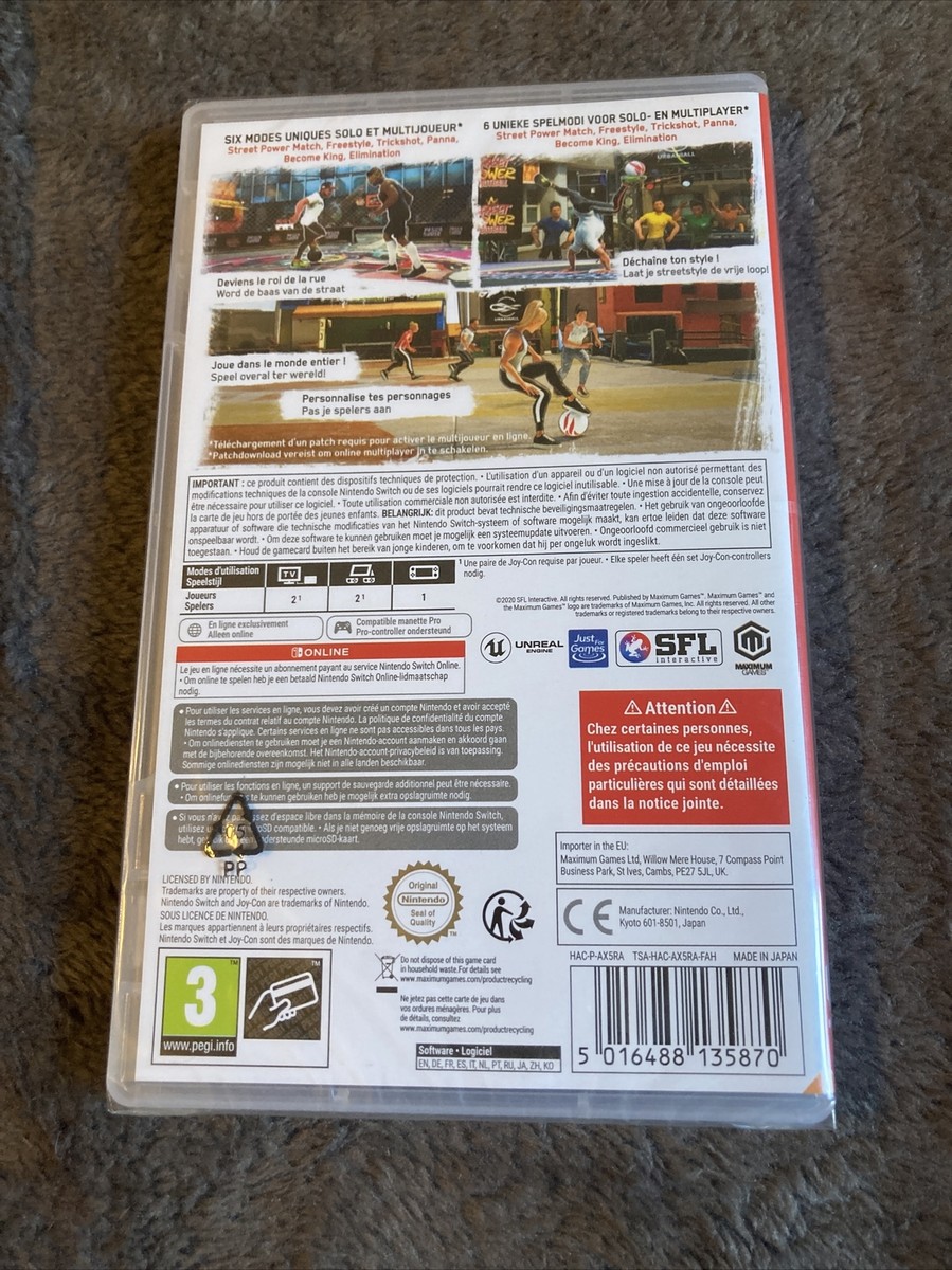 Jeu vidéo Street power football Nintendo SWITCH Neuf Sous Blister foot