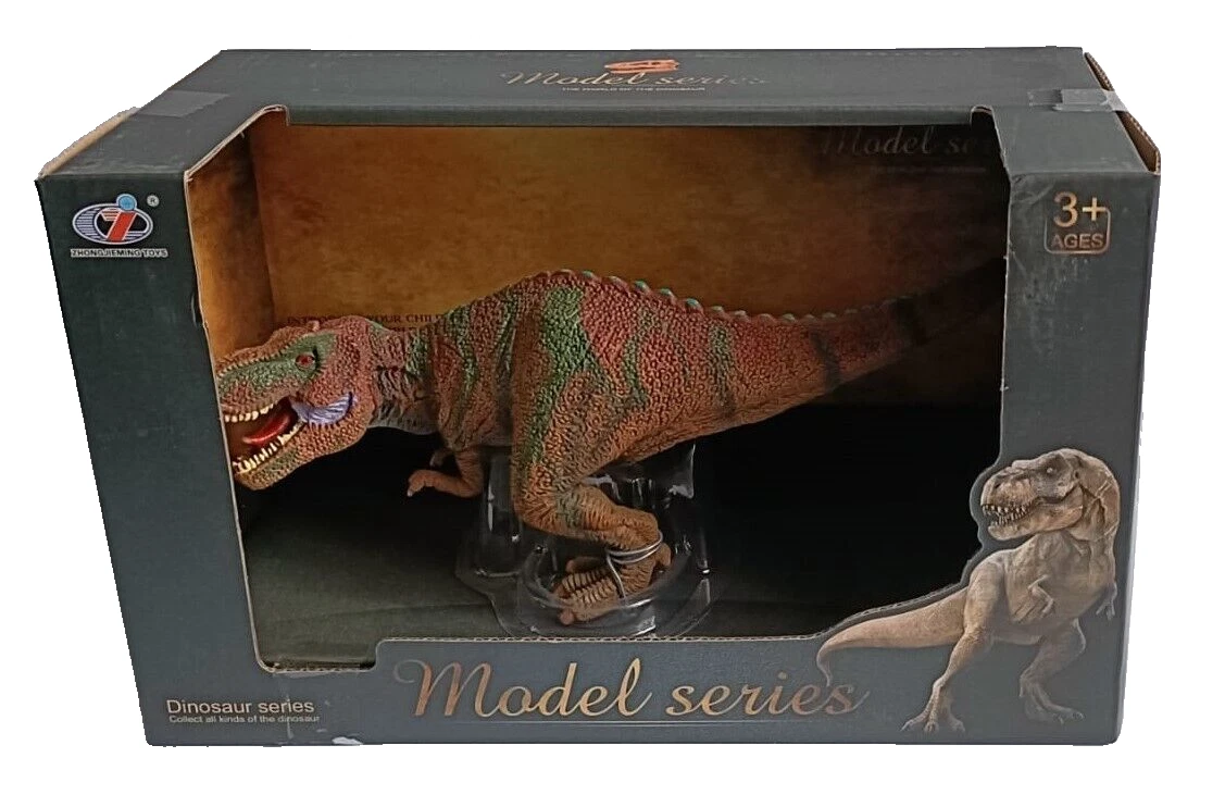 6 Figurine Di Dinosauri Giocattolo: T-Rex E Stegosauro Per Bambini Dai 3 Anni In Su – Playset XSRE - Foto 2