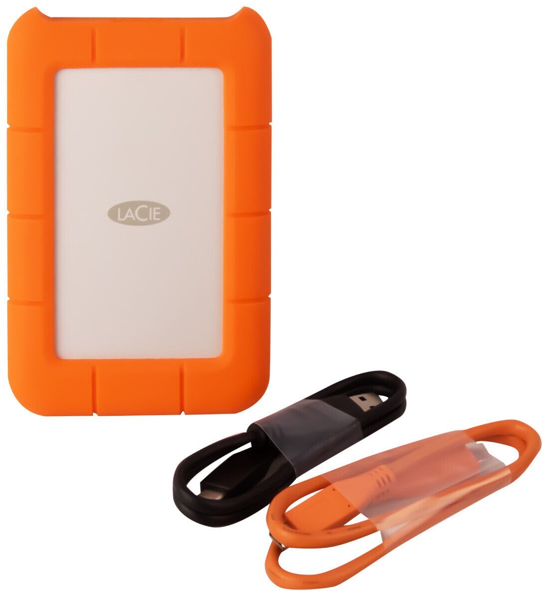 LaCie Rugged 1TB USB-C and USB 3.0 Portable External Hard Drive