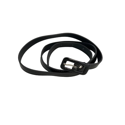 Boucle recouverte en cuir verni Anna Kastle ceinture maigre femme