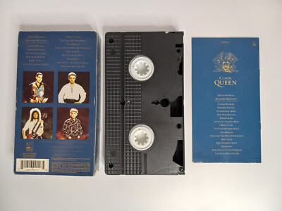 Classic Queen (VHS, 1992) 17 Music Videos Including Insert - Queen