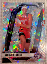 2024 Panini Prizm WNBA Aaliyah Edwards #142 Ice Prizm (RC) Washington Mystics