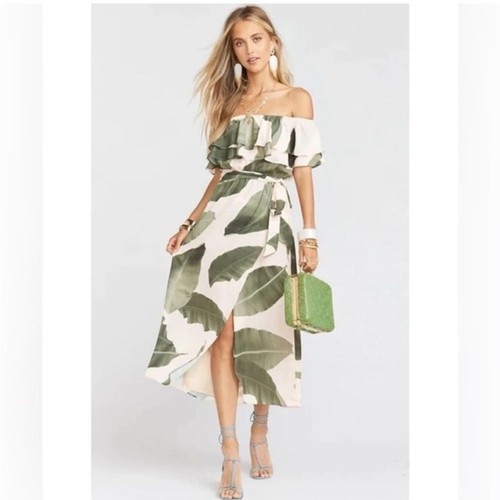 SHOW ME YOUR MUMU/ Rosie off shoulder ruffle dress Large