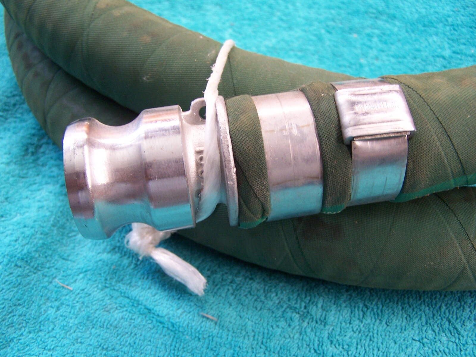 Goodyear Green XLPE Chemical Transfer Hose Male & Female conn 1" ID X10