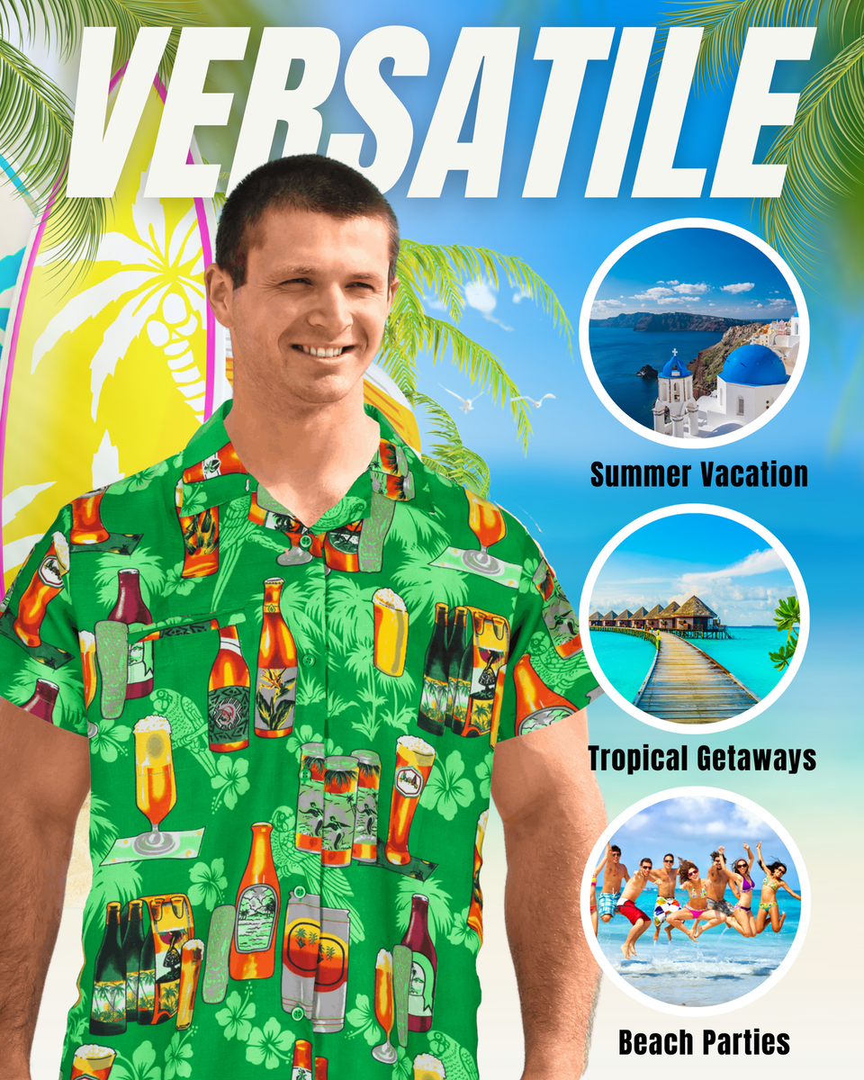 ATOurDealss Camicie Hawaiane Da Uomo Vintage Con Cervo