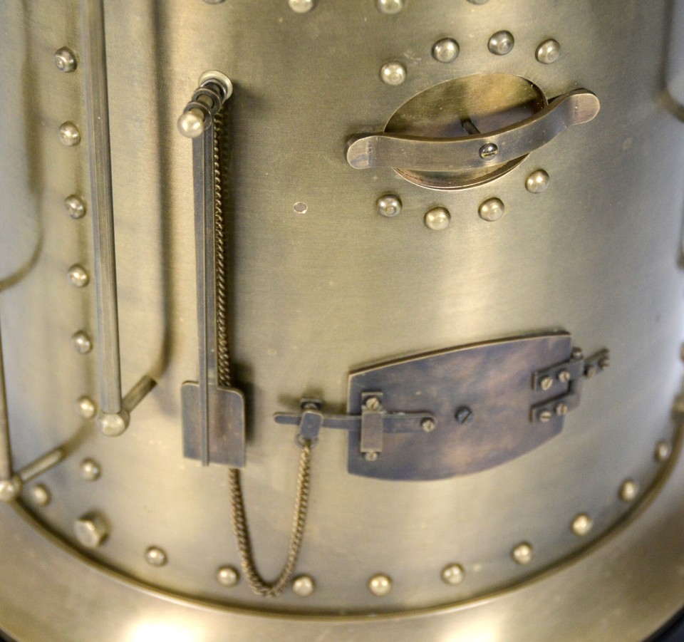 Massive French Style 8 Day Brass Automaton Steam Engine Industrial ...