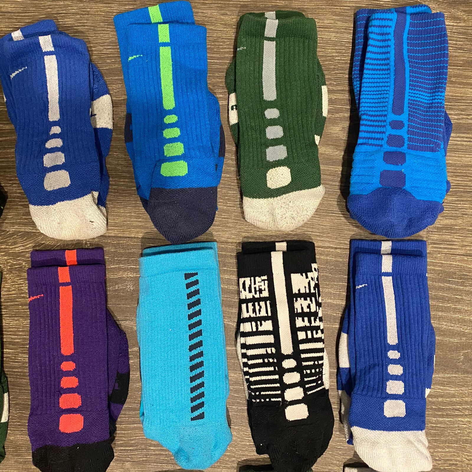 15 Mens Boys M 68 Nike Elite Original Hyperelite Kd Socks Lot