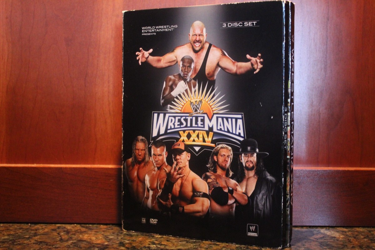 WWE Wrestlemania XXIV 24 DVD (2008) 3-Disc Edge v. Undertaker