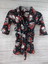 Boys Star Wars Robe 4 Startrooper Fleece Black Red Sz XS