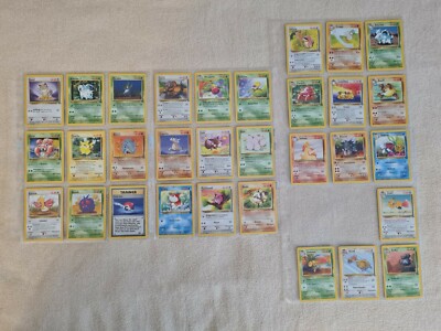 Pikachu, Evoli Pokemon Jungle Sammlung von 34-64 lückenlos!!! Originalkarten 