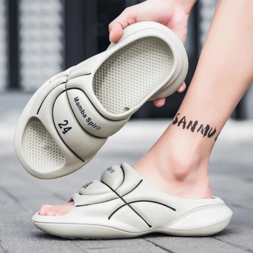 Men's lazy sports slippers sandals slippers shower shoes slippers - Picture 9 of 40