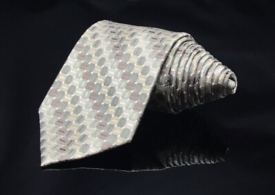 PLATINUM DESIGN Geometric MEN'S TIE  DESIGN NWT