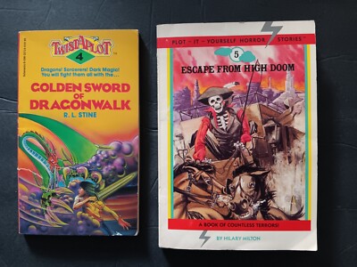 TWIST A PLOT, PLOT IT YOURSELF HORROR CYOA PB BOOK LOT 