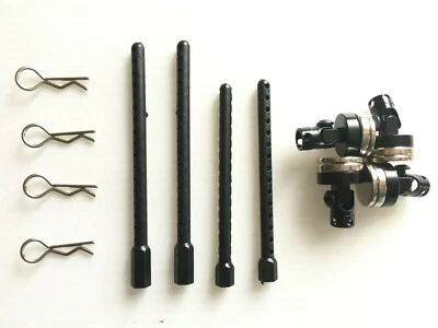 RC SCRAPYARD RC Magnetic body shell clips & Posts set for invisible shell mounting. From uk