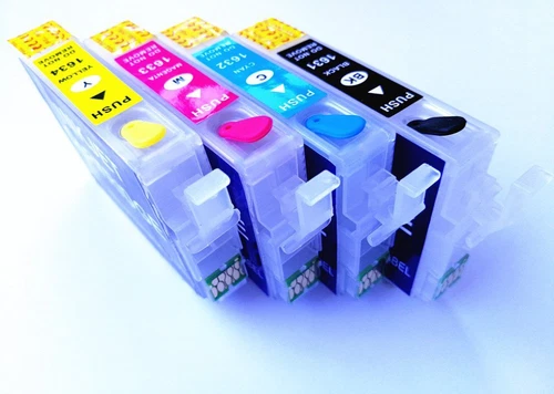 CARTUCCE RICARICABILI PER EPSON WF-2750, WF-2760 KIT ESCLUSIVO AUTO RESET NUOVO