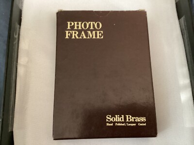 Vtg 1988 Solid Brass Photo Frame Custom For Pacific Telesis