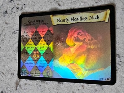 Harry Potter TCG Halo Nearly Headless Nick Holo Foil