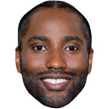 John David Washington (Beard) Big Head. Larger than life mask.