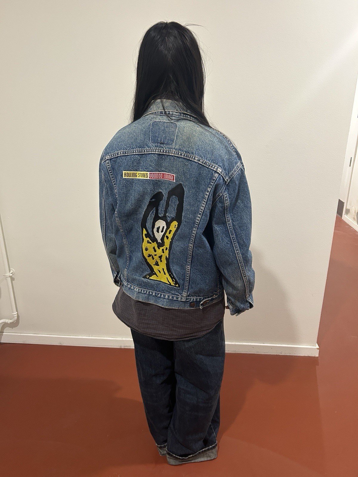 90s Rolling Stones x Levi's denim jacket VOODOO LOUNGE Good condition Rare image 2
