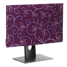 Monitor Dust Cover 19 Inch Anti-Static Dustproof Protective Cover Purple